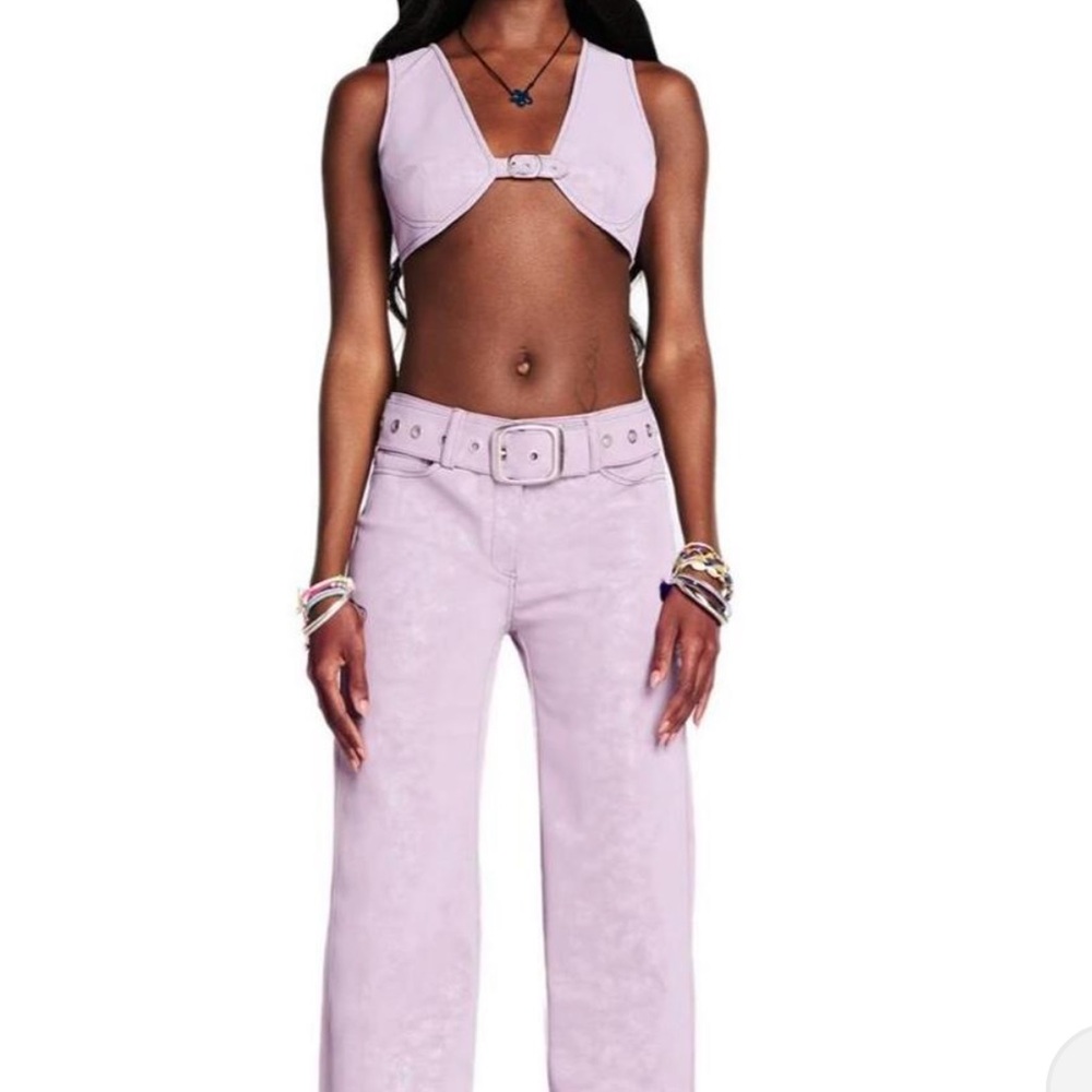 I AM GIA purple vegan leather set